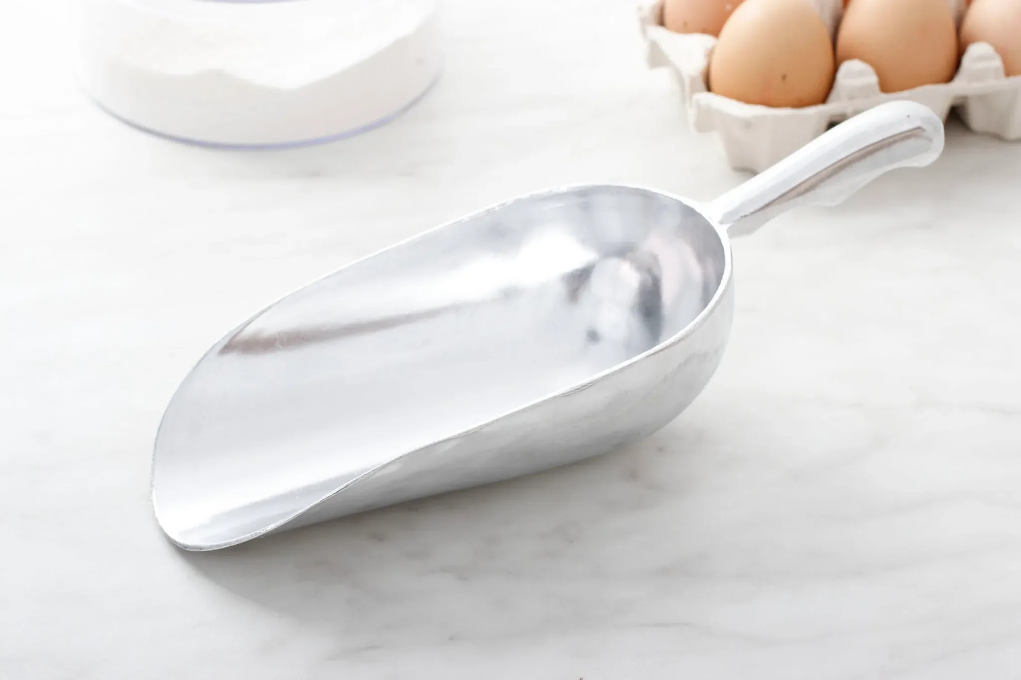 Küchenschaufel aus Edelstahl – Mess- & Portionsschaufel, 27 cm